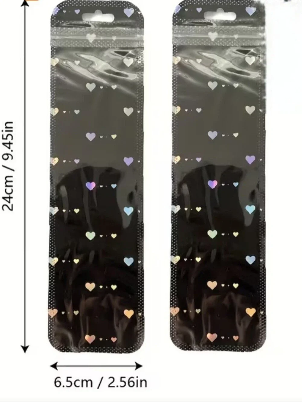 15ct. Holographic Transparent  Resealable Jewelry/Pen Plastic Bags ✨️PRICE FIRM✨